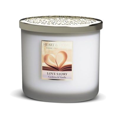 Bougie ellipse 2 mèches love story