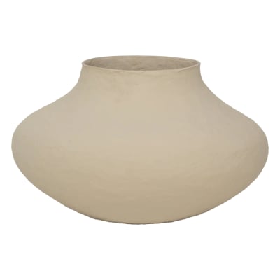Pot décoratif en coton beige ø 45 * 28  cm