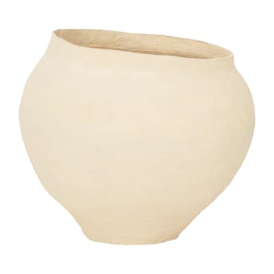 Pot décoratif en coton beige ø 57 * 52 cm