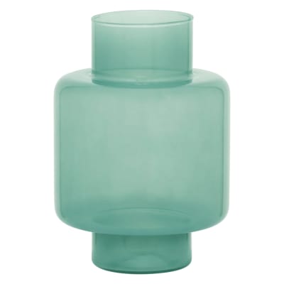 Vase en verre verte ø 19 * 27  cm