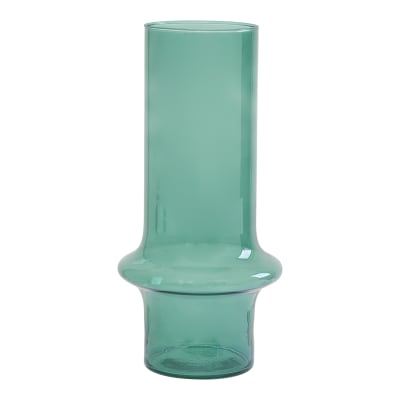Vase en verre bleue ø 17 * 31 cm