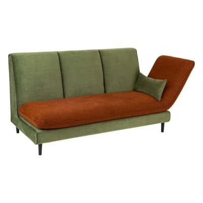 Canapé designer 3 places bois vert 196 x 90