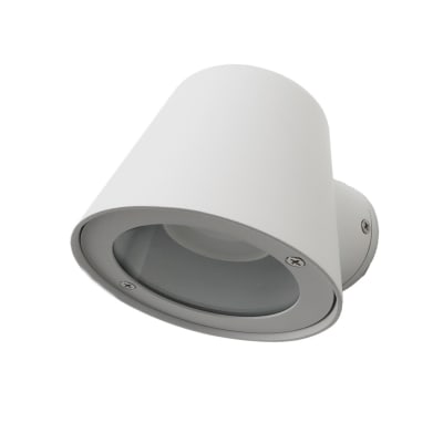 Applique extérieure ip44 gu10 aluminium blanc ø11,5 x 14,5 cm
