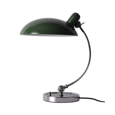 Lampe de table style bauhaus vert/chrome h43 cm