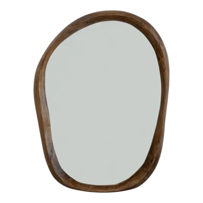 Miroir en bois marron 50 * 70 * 5 cm