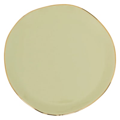 Assiette plate en porcelaine verte ø 17 * 1 cm