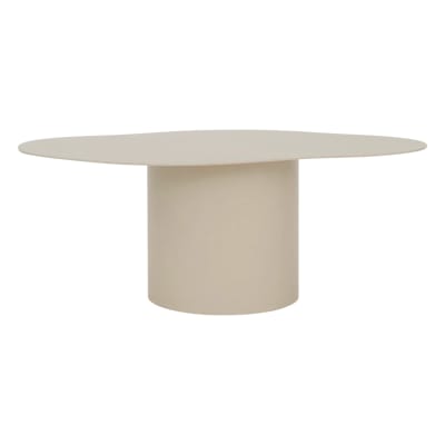 Table basse en fer forgé beige 80 * 46 * 30 cm