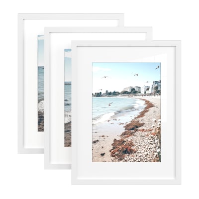 Cadres photo porte photo mural en bois mdf blanc