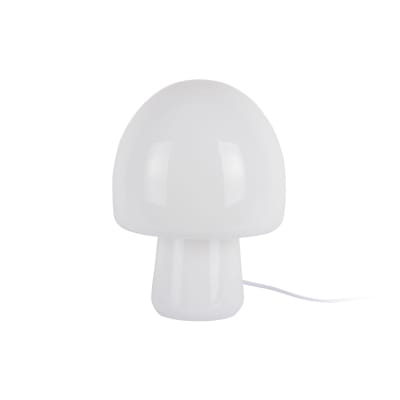 Lampe de table verre blanc 20x20x27cm