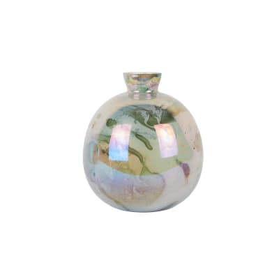 Vase verre vert ø23cm