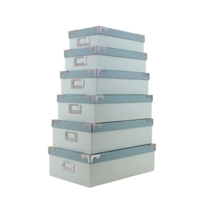 Set de 6 boites de rangement