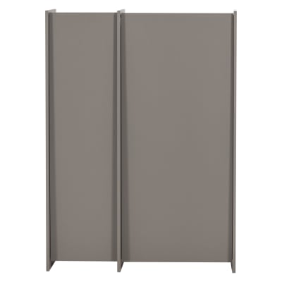 Armoire 2 portes en placage frêne gris