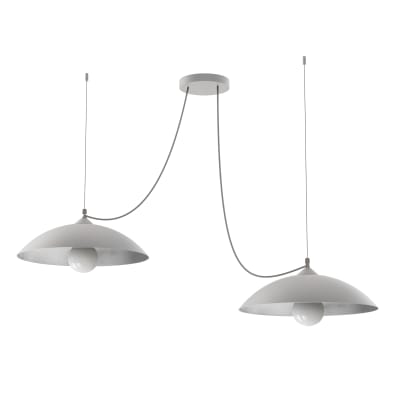 Dream - lampe à suspension en métal argenté bianco e27