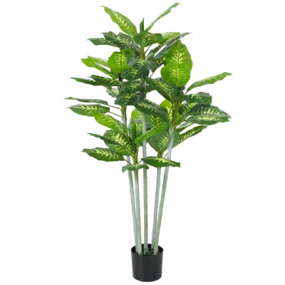 Homcom arbre éternel artificiel dans un pot de pépinière, 150 cm