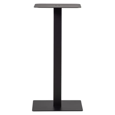 Pied de table carre en métal noir