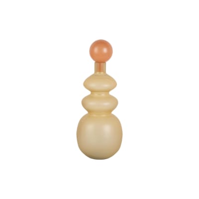 Vase verre jaune tendre ø15cm