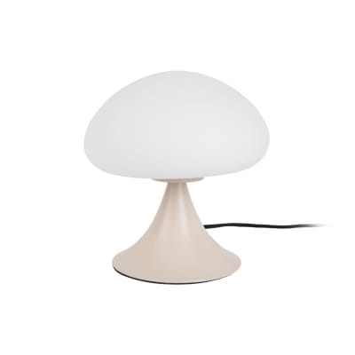 Lampe de table verre gris chaud ø20cm