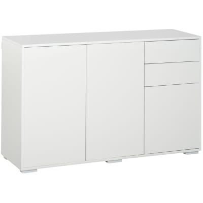 Buffets en mdf avec rangement blanc 117x36x74 cm