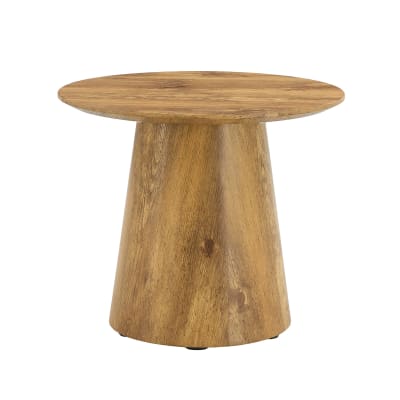 Table d'appoint ronde, bouts de canapé design, bois d'ingénierie