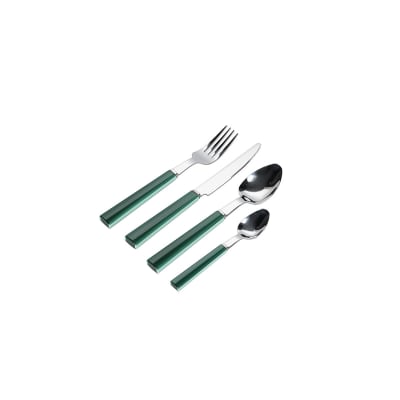 Ménagère en métal de  vert en métaux