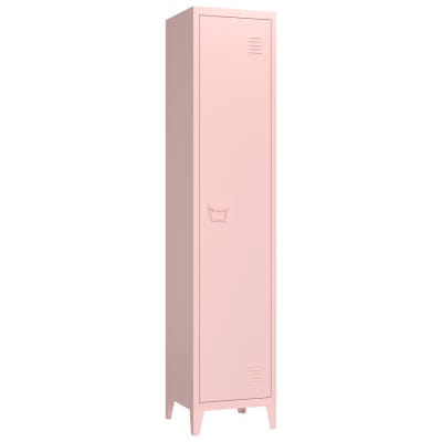 Armoire en métal rose 180cm 1 porte