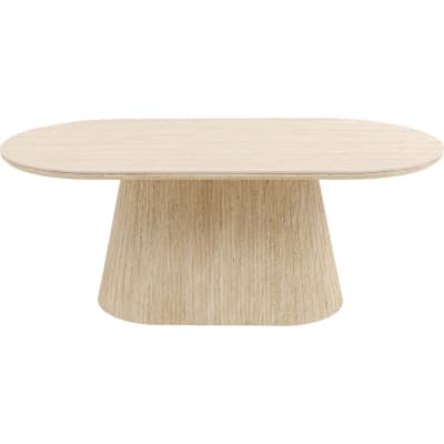 Table basse ovale plateau en grès 120x60