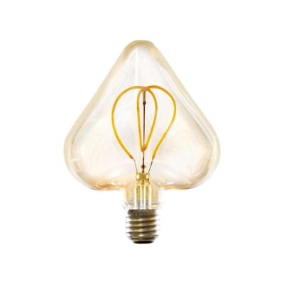 Ampoule verre marron 15x6cm e27