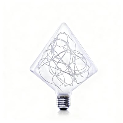Ampoule verre transparent 12x17cm e27 2200k