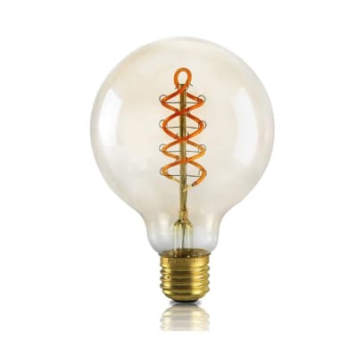 Ampoule verre marron 8x13cm e27 2200k