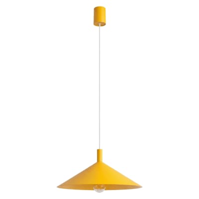Suspension acier jaune h 135 cm