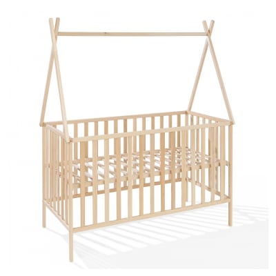 Lit bébé 120x60 tipi – naturel – fatboy