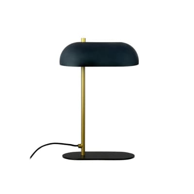 Lampe de table en métal noir et laiton – design danois
