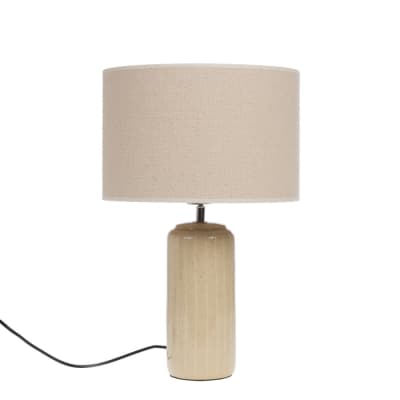 Lampe petit modèle en céramique - 32x56cm - ivoire