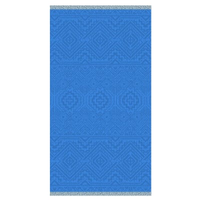 Serviette de plage turquoise 90 x 160 cm