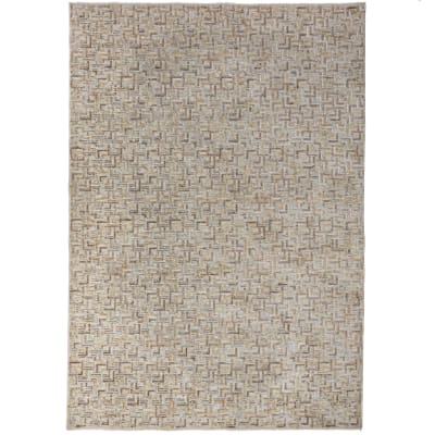 Tapis en fibres synthétiques beige 120x160cm
