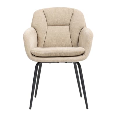 Chaise accoudoirs sable