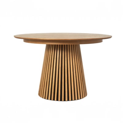 Table repas d120 avec 2 allonges placage chêne clair
