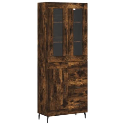 Buffet bahut commode armoire 70 x 34 x 180 cm bois marron