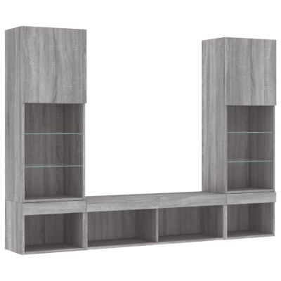 Meubles tv multimédia étagère bois marron 100 x 30 x 30 cm