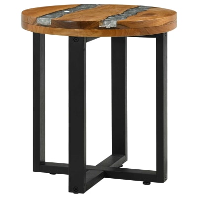 Table basse  acajou marron  40 x 40 x 45 cm