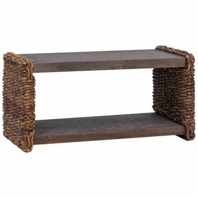 Table basse  acajou marron  70 x 35 x 35 cm