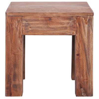 Table basse  acajou marron  30 x 30 x 30 cm