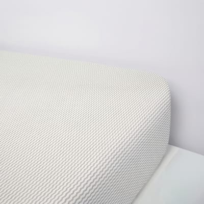 Drap housse en percale de coton vert 200 x 200 cm