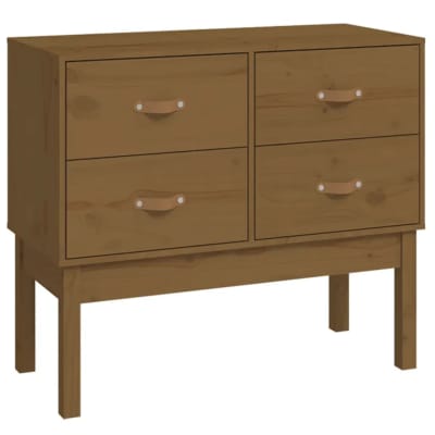 Armoire console en bois bois marron 90 x 40 x 78 cm