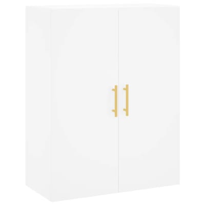 Armoire murale blanche design bois blanche 69.5 x 34 x 90 cm