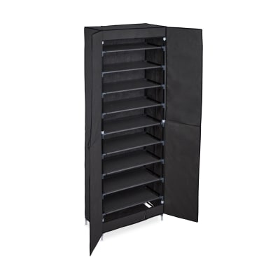 Armoire à chaussures grande tissu grise 61 x 31.5 x 168 cm