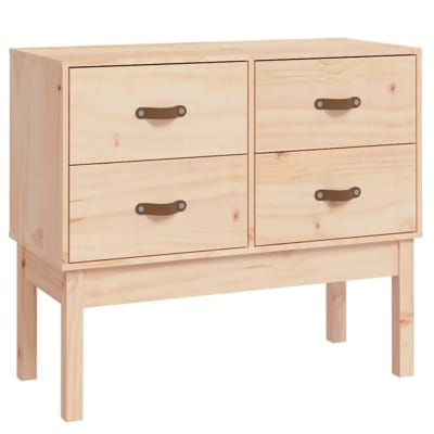 Armoire console bois de bois marron 90 x 40 x 78 cm