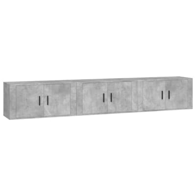 Meubles tv muraux multimédia grise 80 x 34.5 x 40 cm