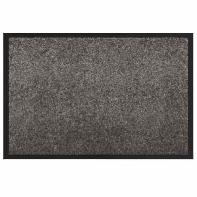 Tapis de porte rectangulaire tissu grise 120 x 80 x 1.2 cm