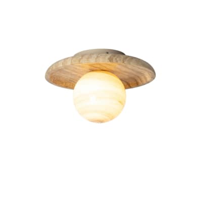 Plafonniere travertin sable 25x25x15.5cm